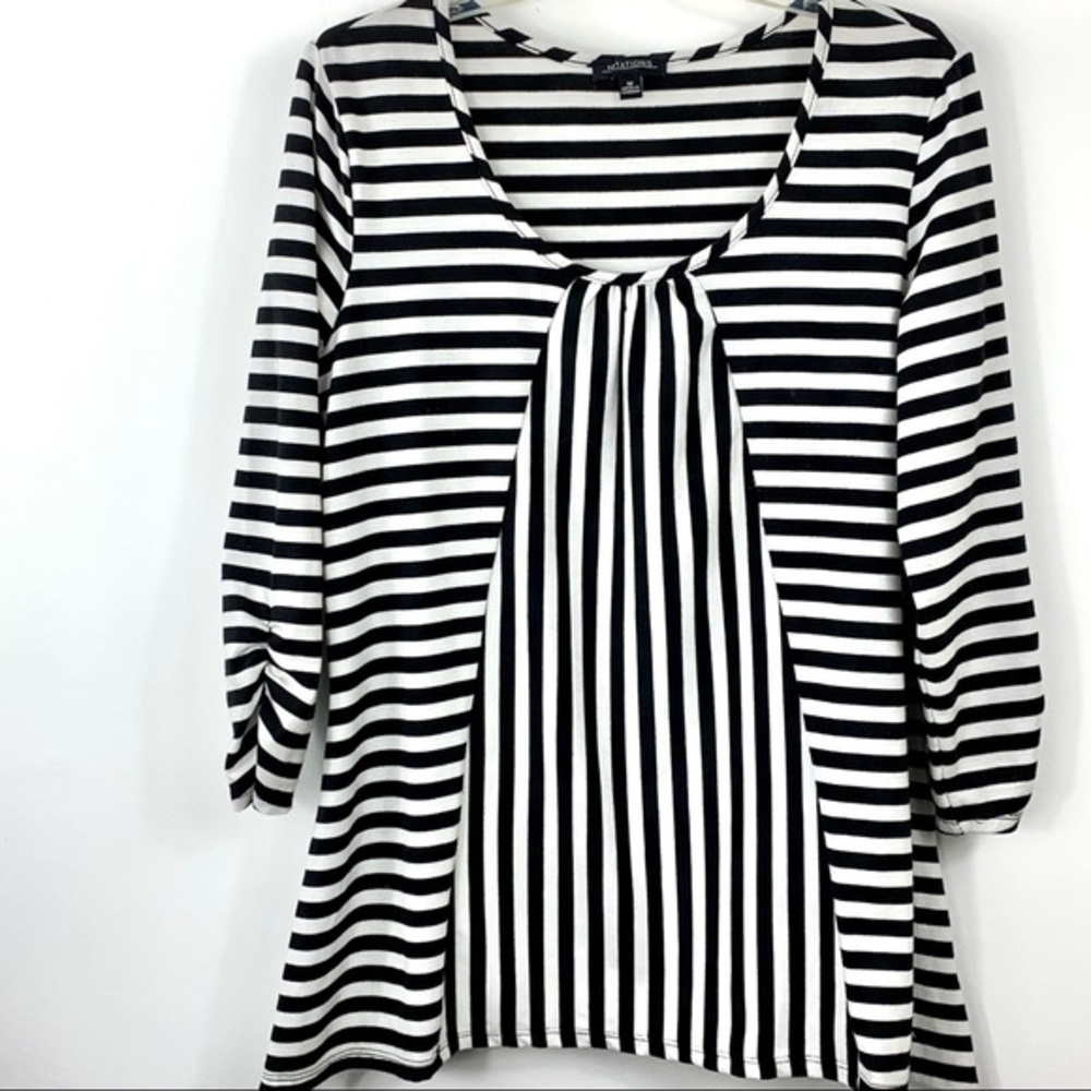 Notations Striped‎ Cotton Top